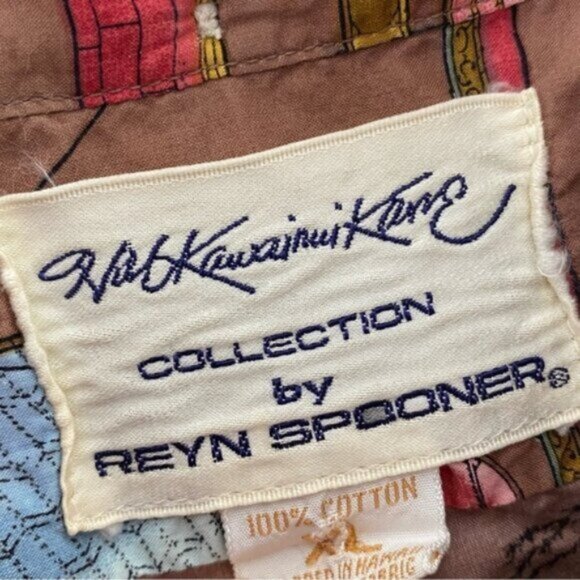 VTG Reyn Spooner Herb Kawainui Kane Shirt Top Mens XL Egyptian Cotton Nautical - Picture 6 of 12
